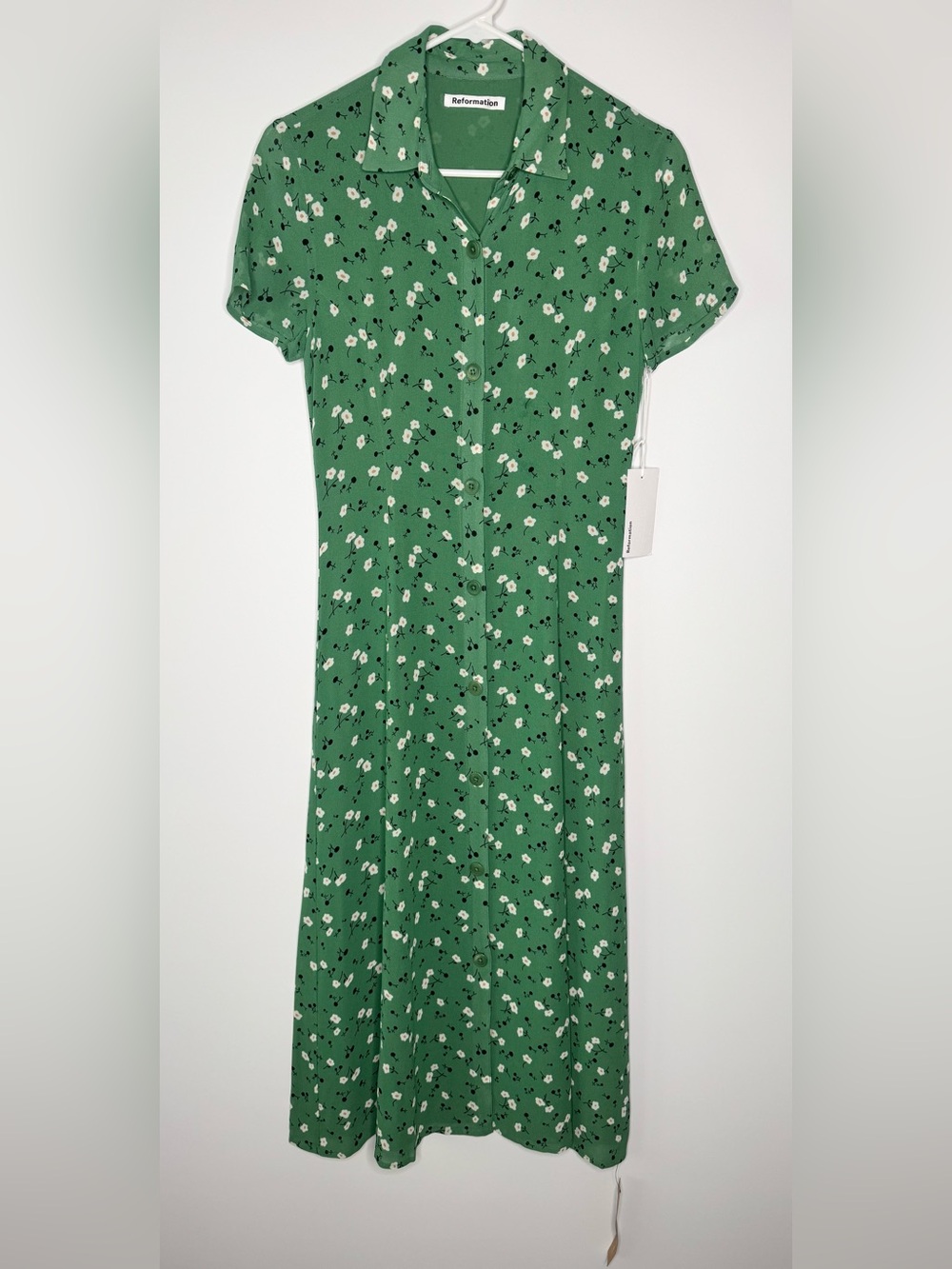 Reformation Sheila Floral Shirt Dress